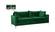 Naomi Green Velvet Sofa by Meridian Furniture