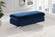 Naomi Navy Blue Velvet Ottoman Bench by Meridian Furniture