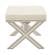 Nixon Cream Velvet Ottoman Bench by Meridian Furniture