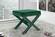 Nixon Green Velvet Ottoman Bench by Meridian Furniture