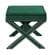 Nixon Green Velvet Ottoman Bench by Meridian Furniture