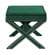 Nixon Green Velvet Ottoman Bench by Meridian Furniture