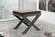 Nixon Grey Velvet Ottoman Bench by Meridian Furniture