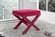 Nixon Pink Velvet Ottoman Bench by Meridian Furniture