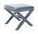 Nixon Sky Blue Velvet Ottoman Bench by Meridian Furniture