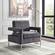 Noah Grey & White Velvet Accent Chair by Meridian Furniture
