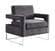 Noah Grey & White Velvet Accent Chair by Meridian Furniture