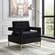 Noah Black & Gold Velvet Accent Chair by Meridian Furniture