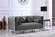 Opal Grey Velvet Loveseat by Meridian Furniture