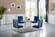 Opal Chrome Glass Top Dining Table by Meridian Furniture