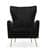 Opera Black Velvet Accent Chair by Meridian Furniture