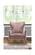 Opera Pink Velvet Accent Chair by Meridian Furniture