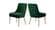 Owen Green Velvet Dining Chairs (Set of 2) by Meridian Furniture