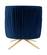 Paloma Navy Blue Velvet Swivel Accent Chair by Meridian Furniture