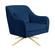 Paloma Navy Blue Velvet Swivel Accent Chair by Meridian Furniture