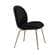 Paris Black & Gold Velvet Dining Chairs (Set of 2) by Meridian Furniture