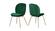 Paris Green Velvet Dining Chairs (Set of 2) by Meridian Furniture