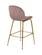 Paris Pink Velvet Counter Stool (Set of 2) by Meridian Furniture