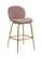 Paris Pink Velvet Counter Stool (Set of 2) by Meridian Furniture
