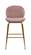 Paris Pink Velvet Counter Stool (Set of 2) by Meridian Furniture