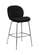 Paris Black Velvet Counter Stool (Set of 2) by Meridian Furniture