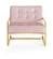 Pierre Pink Velvet Accent Chair by Meridian Furniture