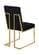 Pierre Black Velvet Dining Chairs (Set of 2) by Meridian Furniture