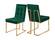 Pierre Green Velvet Dining Chairs (Set of 2) by Meridian Furniture