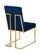 Pierre Navy Blue Velvet Dining Chairs (Set of 2) by Meridian Furniture