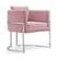Pippa Pink Velvet Accent Chair by Meridian Furniture