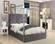 Porter Grey Velvet Bed by Meridian Furniture