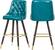 Portnoy Blue Faux Leather Bar Stool (Set of 2) by Meridian Furniture