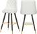 Portnoy White Faux Leather Bar Stool (Set of 2) by Meridian Furniture