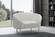 Ritz Cream Velvet Chair by Meridian Furniture