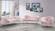 Ritz Pink Velvet Chair by Meridian Furniture