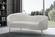 Ritz Cream Velvet Loveseat by Meridian Furniture