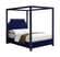 Rowan Navy Blue Velvet Bed by Meridian Furniture