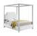 Rowan White Velvet Bed by Meridian Furniture