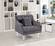 Roxy Grey Velvet Chair by Meridian Furniture