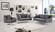 Roxy Grey Velvet Chair by Meridian Furniture