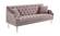 Roxy Pink Velvet Sofa by Meridian Furniture