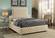 Sedona Cream Velvet Bed by Meridian Furniture