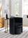 Selena Black Velvet Accent Chair w/Ottoman by Meridian Furniture