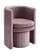 Selena Pink Velvet Accent Chair w/Ottoman by Meridian Furniture