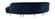 Serpentine Navy Blue Velvet Three Piece Sectional Sofa by Meridian Furniture