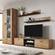 Soho 8 Modern Wall Unit Entertainment Center by Meble Furniture