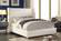 Soho White Bonded Leather Bed by Meridian Furniture