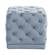 Stella Sky Blue Velvet Ottoman Stool by Meridian Furniture
