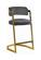 Stephanie Grey Velvet Counter Stool (Set of 2) by Meridian Furniture