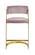 Stephanie Pink Velvet Counter Stool (Set of 2) by Meridian Furniture
